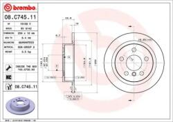 BREMBO Féktárcsa tömör Ø259mm 08. C745.11