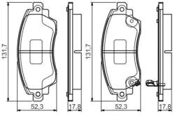 Bosch fékbetét készlet 0 986 495 132