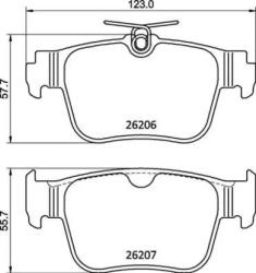 BREMBO fékbetét készlet P85 184