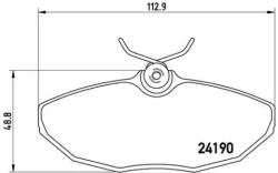 BREMBO fékbetét készlet, tárcsafék P36 015