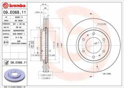 BREMBO féktárcsa 09. E069.11