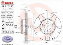 BREMBO féktárcsa 09.9172. 75