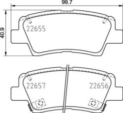 BREMBO fékbetét készlet P30 103