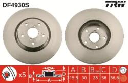 TRW Féktárcsa szellőző Ø315, 5mm DF4930S