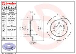 BREMBO féktárcsa 08. B602.21
