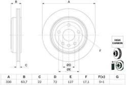 Bosch féktárcsa 0 986 479 G87