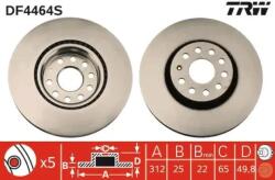 TRW Féktárcsa szellőző Ø312mm DF4464S