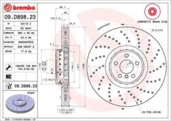 BREMBO fékkorong lyukasztás/belső hűtött Ø395mm 09. D898.23
