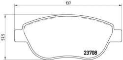 BREMBO fékbetét készlet, tárcsafék P23 119