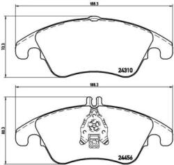 BREMBO fékbetét készlet P50 069X