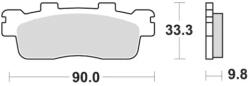 BRAKING fékbetétek, BRAKING (fékbetét SM1 fémes-fémpor keverék) 2 db/csomag - runder - 12 405 Ft