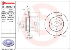 BREMBO Féktárcsa szellőző Ø246mm 09. B523.10