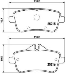 BREMBO fékbetét készlet P50 101