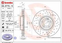 BREMBO féktárcsa 09. D770.1X