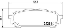 BREMBO fékbetét készlet, tárcsafék P78 014