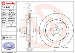 BREMBO féktárcsa 09. E031.11