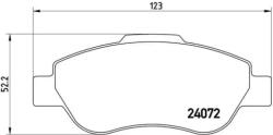 BREMBO fékbetét készlet, tárcsafék P23 097