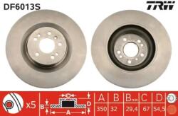 TRW Féktárcsa szellőző Ø350mm DF6013S
