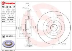 BREMBO Féktárcsa szellőző Ø360mm 09. N212.11