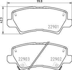 BREMBO fékbetét készlet P30 111