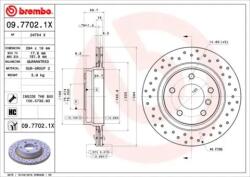 BREMBO fékkorong lyukasztás/belső hűtött Ø294mm 09.7702. 1X