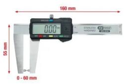 KS TOOLS - Digitális tolómérő féktárcsákhoz 0-60mm, 160mm
