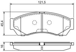 Bosch fékbetét készlet 0 986 494 681