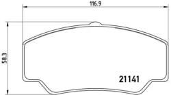 BREMBO fékbetét készlet P24 023