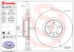 BREMBO Féktárcsa szellőző Ø380mm 09. A773.11