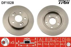 TRW Féktárcsa tömör Ø265mm DF1028