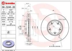 BREMBO féktárcsa 09. C240.20
