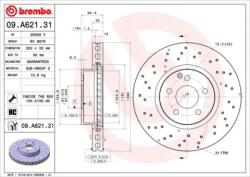 BREMBO Féktárcsa Ø322mm 09. A621.31