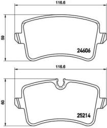BREMBO fékbetét készlet P85 119