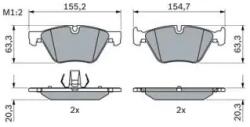 Bosch tárcsafékbetét készlet. fék 0 986 424 621