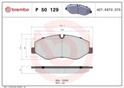 BREMBO fékbetét készlet P50 129