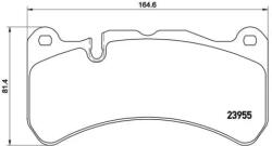 BREMBO fékbetét készlet, tárcsafék P50 092