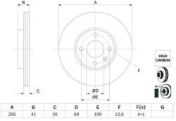 Bosch féktárcsa 0 986 479 G83