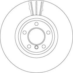 TRW Féktárcsa Két részes féktárcsa Ø348mm DF6615S