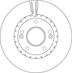 TRW szellőző féktárcsa Ø280mm DF6628