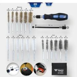 KS TOOLS Brilliant - Tisztítókefe készlet 20db