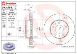 BREMBO Féktárcsa szellőző Ø300mm 09. A458.10