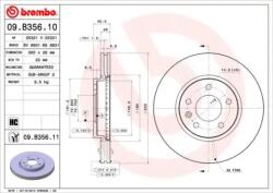 BREMBO Féktárcsa szellőző Ø300mm 09. B356.11