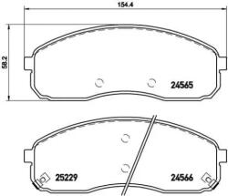 BREMBO fékbetét készlet, tárcsafék P30 058