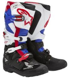 Alpinestars cipő TECH 7 ENDURO DRYSTAR HONDA kollekció, ALPINESTARS (fekete/fehér/kék/piros, 43-as méret)