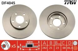 TRW szellőző féktárcsa Ø282mm DF4045