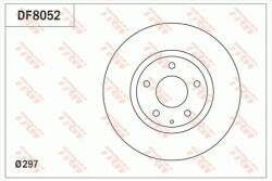 TRW szellőző féktárcsa Ø297mm DF8052