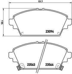 BREMBO fékbetét készlet P28 029