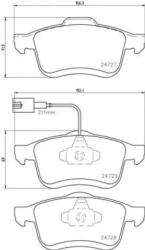 BREMBO fékbetét készlet P23 130