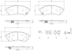 BREMBO fékbetét készlet, tárcsafék P24 225