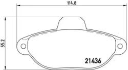 BREMBO fékbetét készlet, tárcsafék P23 060
